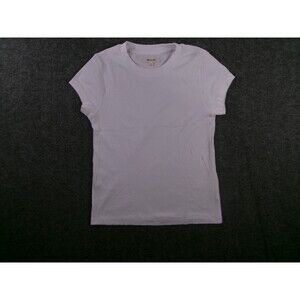 Madewell Top Women Small White Base Layer Capsule Causal Everyday Basic Ribbed